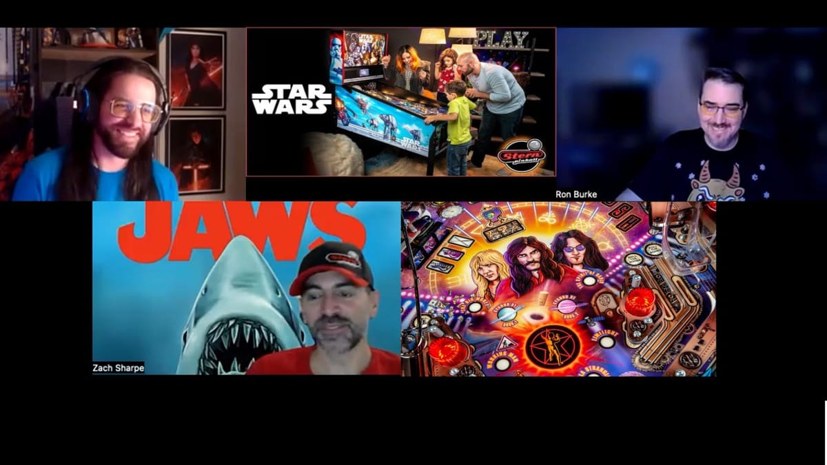 We Interview: Zach Sharpe, discussing Stern Pinball and their upcoming Jaws machine!