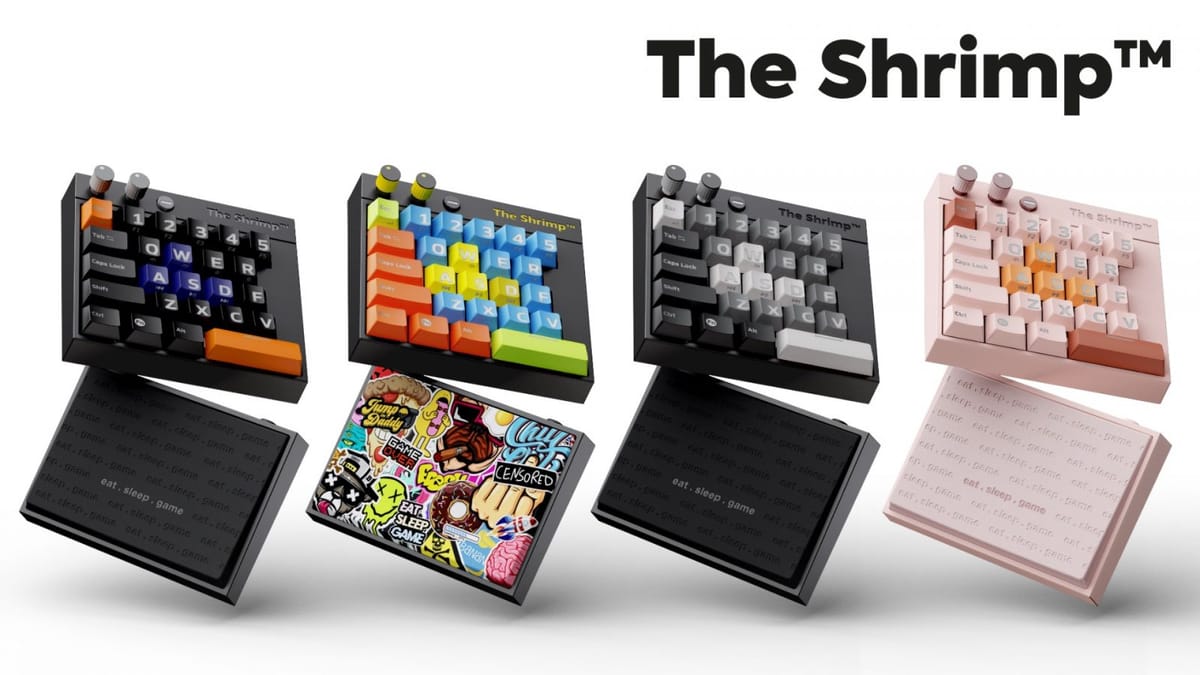 The Shrimp, a new ultra compact mechanical keyboard, is here to liberate you from your uncomfortable gaming keyboard