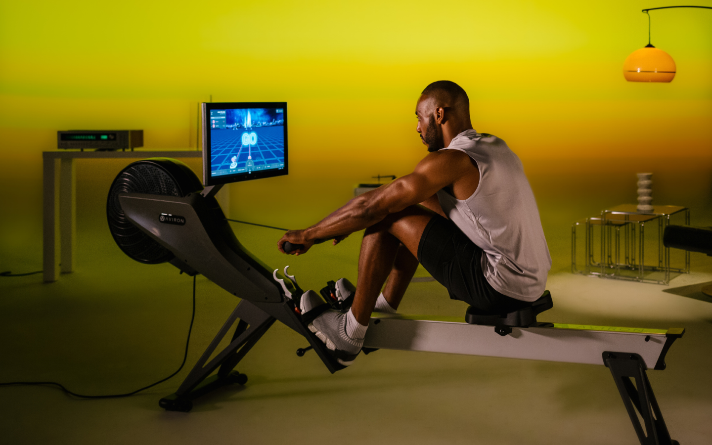 Aviron Gaming Rower – Built for gamers, and now with Netflix and Disney