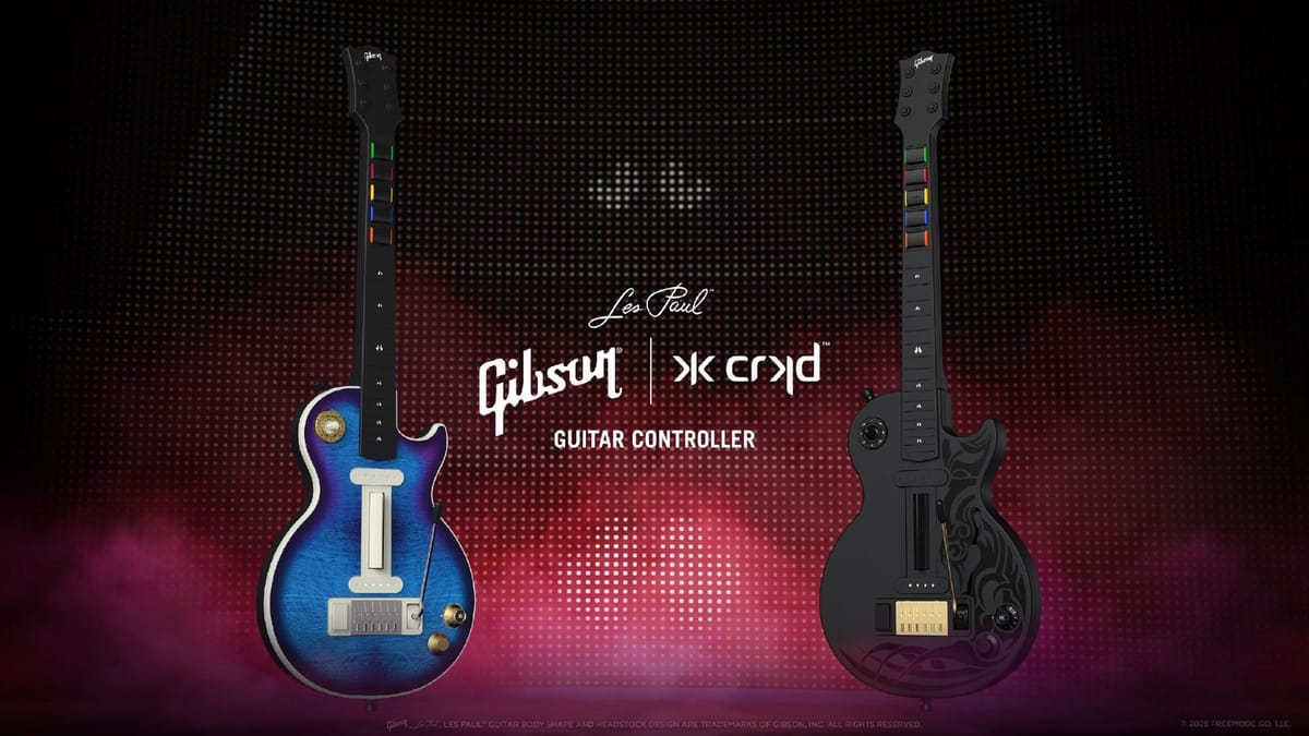 CRKD rocks on with new Gibson guitar controllers