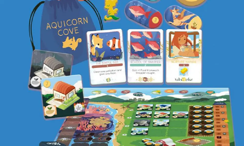 Save the waters and have fun with The Aquicorn Cove Board Game this fall