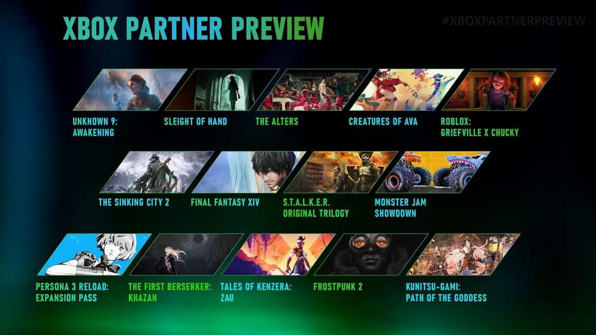 Roundup: Everything revealed at the Spring ’24 Xbox Partner Preview