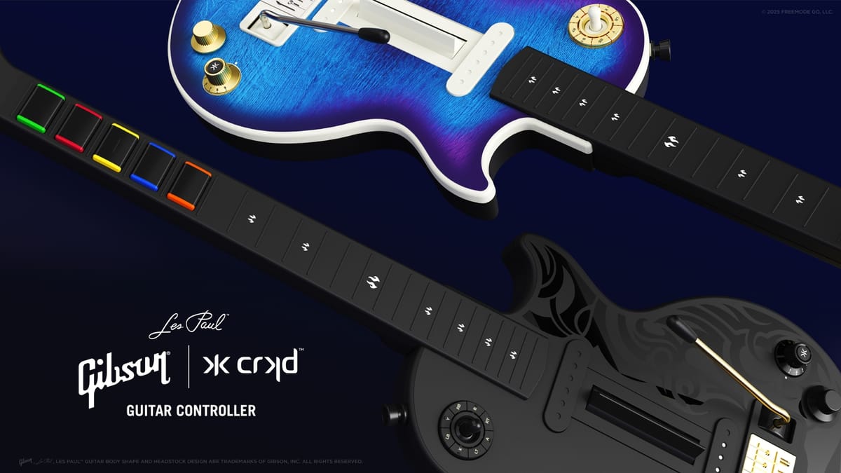 Rock on with CRKD's KEYJAM Mode for Gibson Les Paul Guitar Controllers