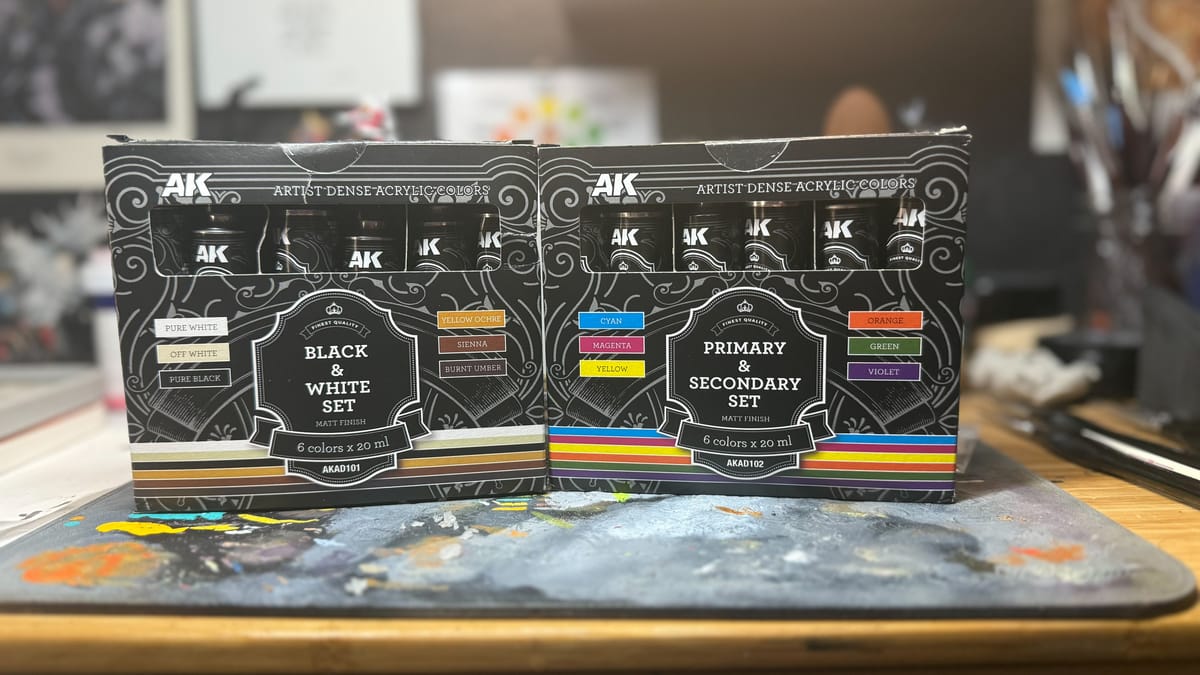 AK Interactive Artist Dense Acrylic Paints Review — The next step