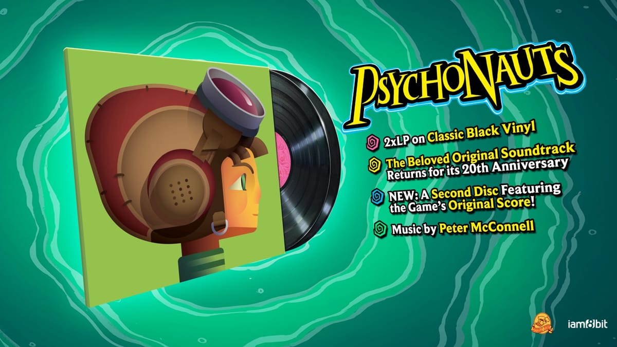 iam8bit and Double Fine announce Psychonauts 2xLP (20th Anniversary Edition)