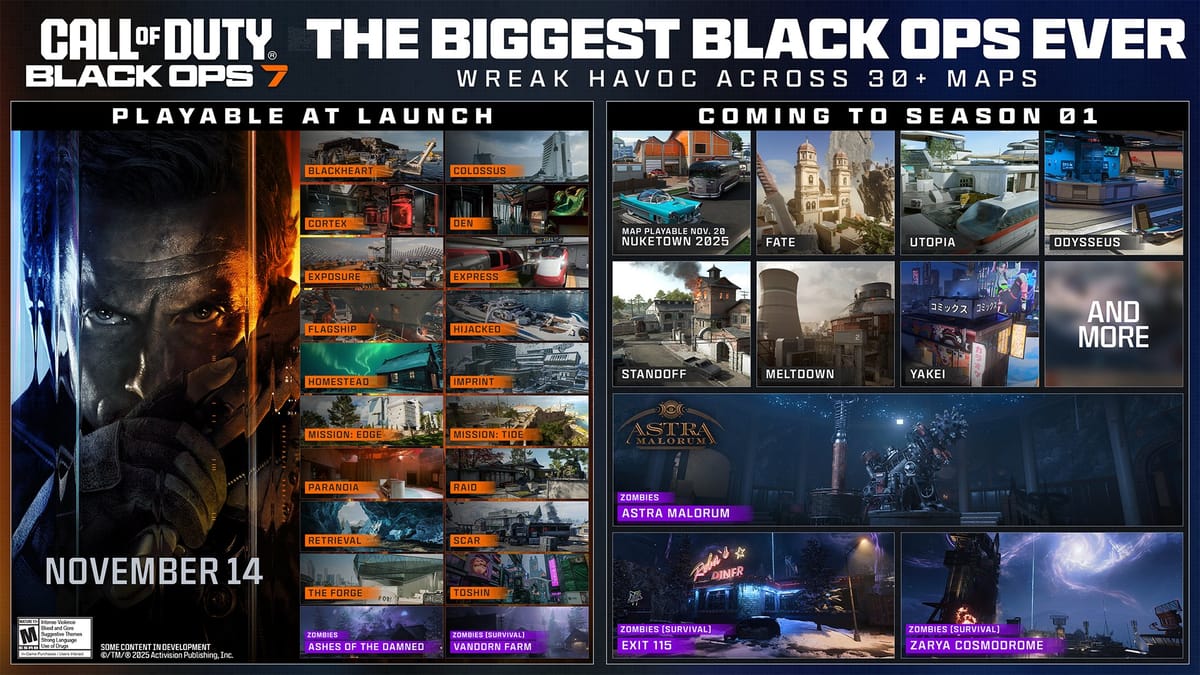 Treyarch announces biggest first season ever in new Dev Talk for Black Ops 7