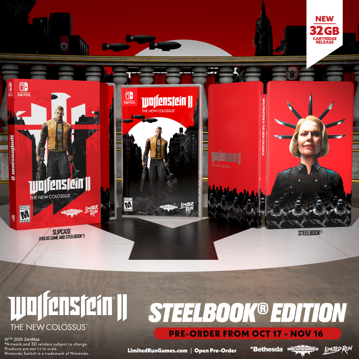 Wolfenstein II: The New Colossus Collector's Edition Physical Pre-order for Nintendo Switch Starting Now!