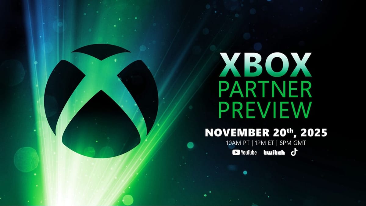 Xbox Partner Preview arrives November 20th