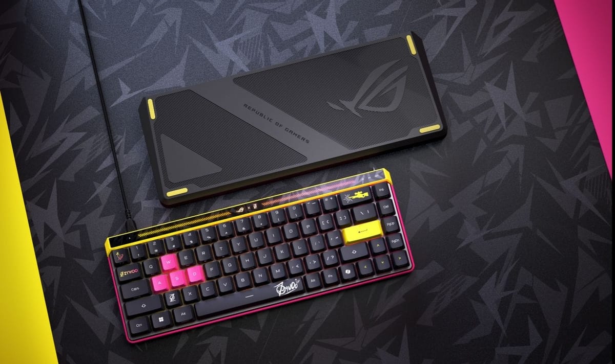 Play like a champion — ZywOo’s gaming keyboard now available from ASUS
