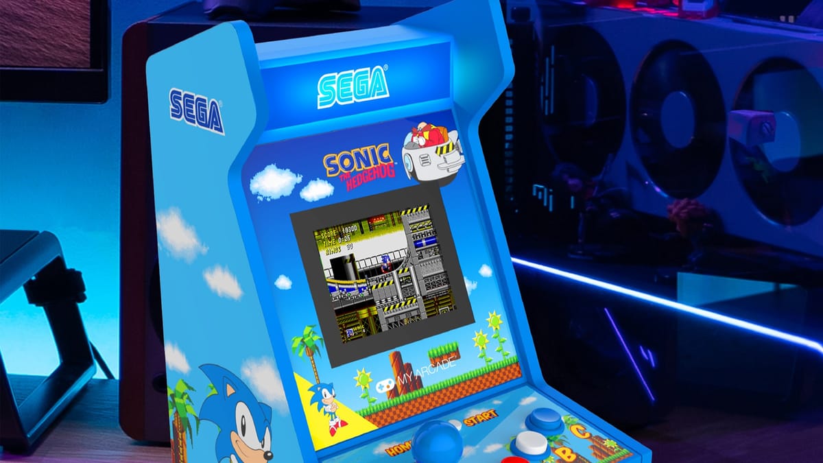 SEGA and My Arcade partner up to bring Sonic to an adorably tiny arcade machine