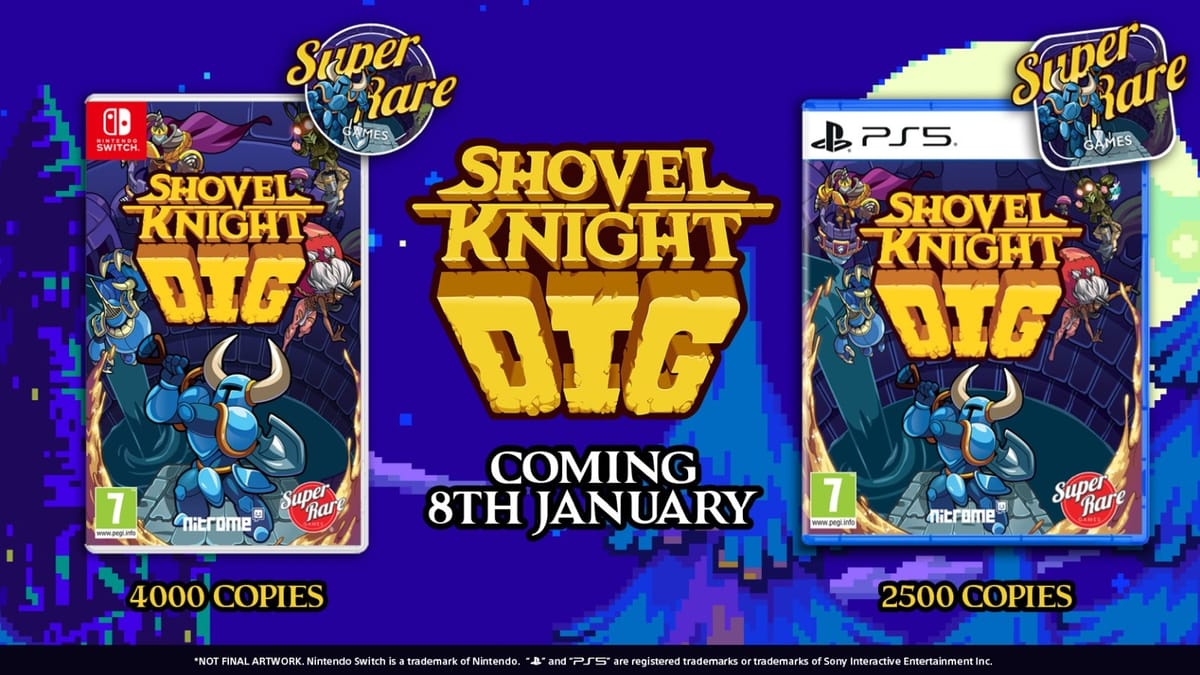 Shovel Knight Dig coming to Switch and PS5 Physical courtesy of Super Rare Games