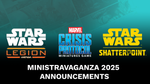 Star Wars Legion, Marvel Crisis Protocol, and Star Wars Shatterpoint announcements Atomic Mass Games Ministravaganza