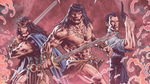 King Kull, Conan, and John Kirowan stand ready to face the forces of Set in Conan: Scourge of the Serpent #2