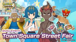 New sync pairs at the Town Square Street Fair on Pokemon Masters EX