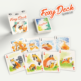 Foxy Deck — A gorgeous watercolor card deck brought to life