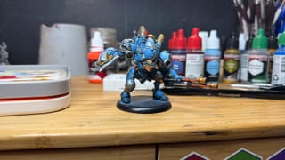 A photo of a finished Warmachine model