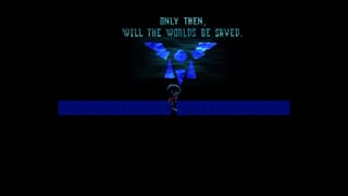 Deltarune cover image where the protagonist, Kris, observes the in-game prophecy.