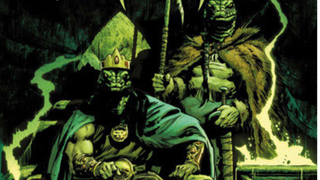 Serpentine figures adorning the alternate cover of Conan: Scourge of the Serpent #1