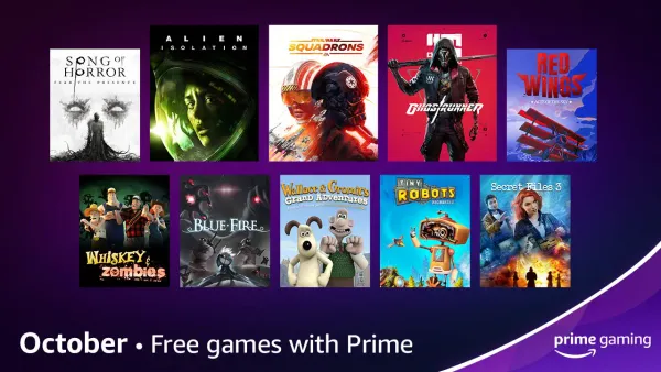 Prime Gaming unveils October 2021 offerings, including Star Wars Squadrons, Ghostrunner, and more