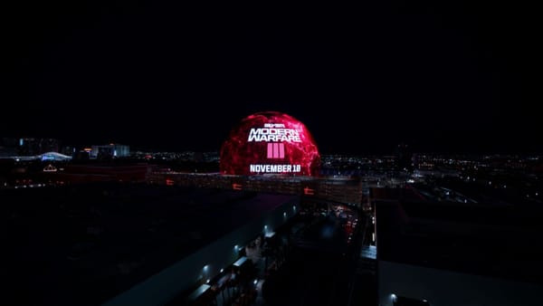 Call of Duty: Modern Warfare III takes over the Las Vegas Sphere ahead of its launch