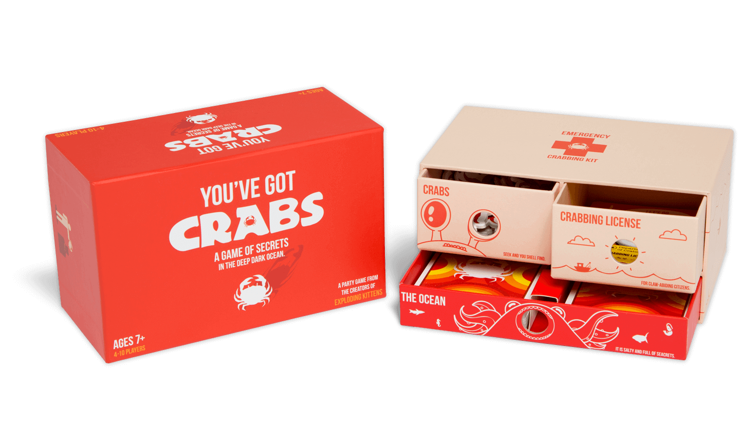 The team behind Exploding Kittens has a message (and a game) for its fans: You’ve Got Crabs