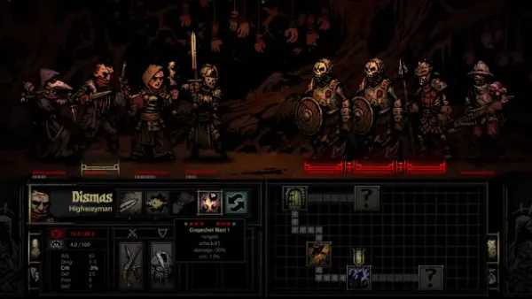 Darkest Dungeon offers roguelike dungeon-crawling insanity! Emphasis on insanity.