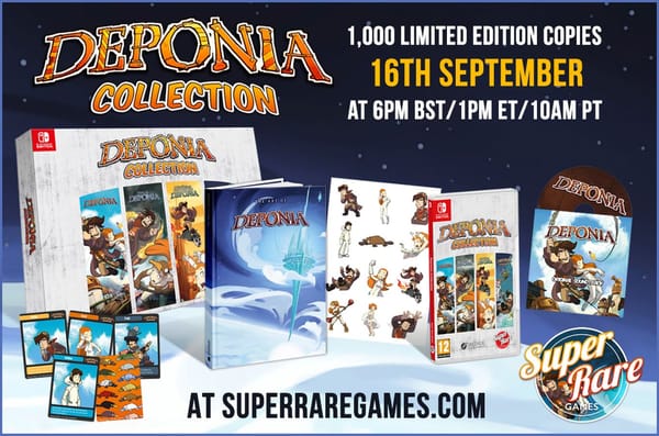 The iconic point-and-click adventure series Deponia heads to the Switch in a stunning new physical collector’s edition