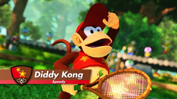 Diddy Kong serves up fun in Mario Tennis Aces next month