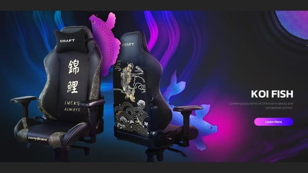 The DXRacer Craft Series gaming chair was announced today, pre-orders are now open