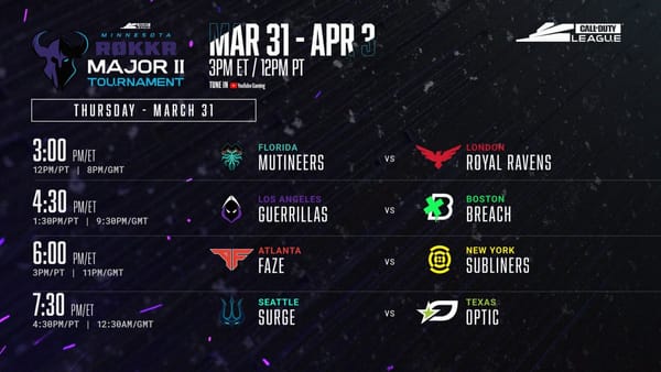 Call Of Duty League 2022 Major II/Day 1 preview — What we think going in