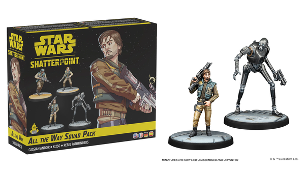 A shatterpoint squad pack with Cassian Andor