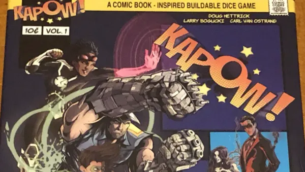 Comic character dice customization battle — Kapow review