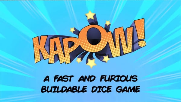 KAPOW! It’s not just a punch, but a fast and furious super-powered dice game, now on Kickstarter