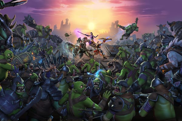 Key art for Orcs Must Die! Unchained by developer Robot Entertainment