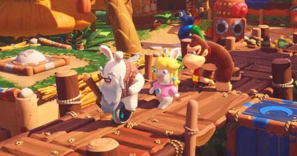 Ubisoft takes us through the monkey rap with new Mario + Rabbids DLC trailer