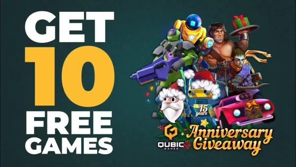 QubicGames celebrates 15 years with a massive 10-game giveaway on Switch, Robonauts first free game offered