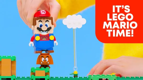 A Mario has fallen into the river in LEGO City — LEGO Super Mario to be released this year