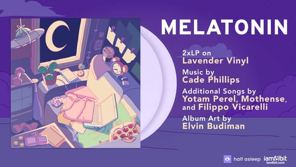 Iam8bit and Half-Asleep partner to release soundtrack for indie rhythm game Melatonin on two-disc lavender vinyl