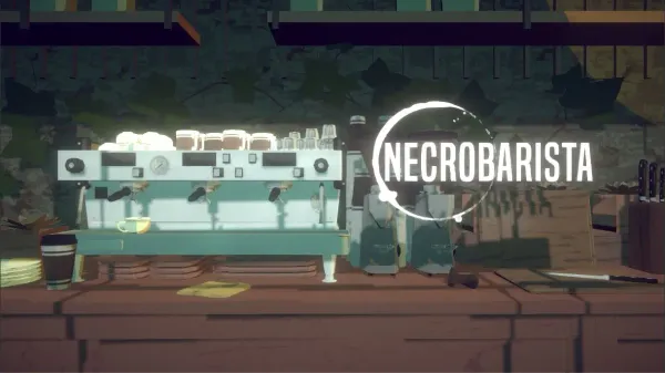 Necrobarista title screen