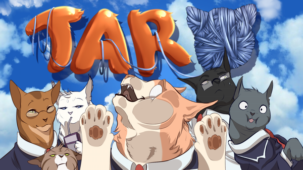 I got a cat who lies on a mat! Taro: A Fluffy Visual Novel Kickstarter campaign now available