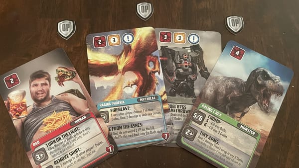 O.P. Arena Review — Sharks and Dinosaurs and Robots, oh my!