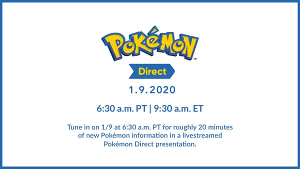 Nintendo announces a new Pokémon Direct coming this Thursday!