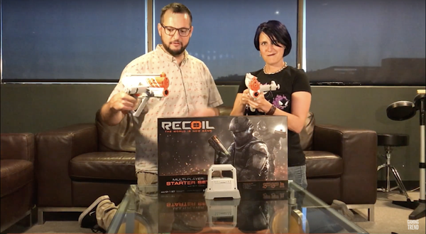 Shooting your friends with LASERS! RECOIL Multiplayer Starter Set