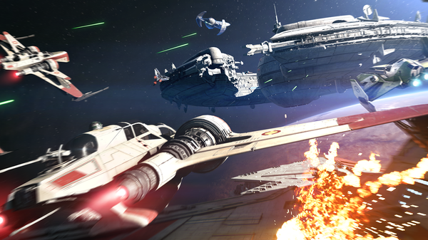 New gameplay from Star Wars Battlefront II’s Starfighter Assault and Strike modes