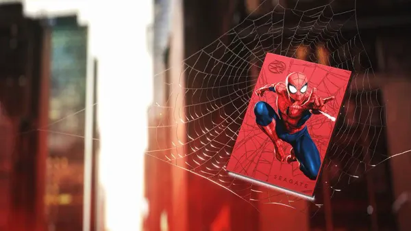 Marvel at these new Spidey designs from Seagate on their new line of hard drives