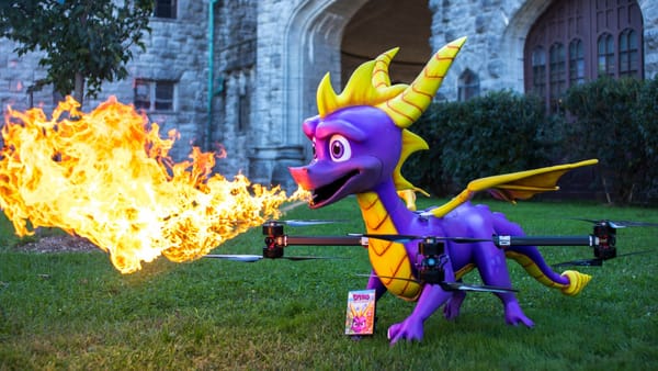 Life-sized, fire-breathing Spyro drone soars to celebrate the launch of Spyro Reignited Trilogy