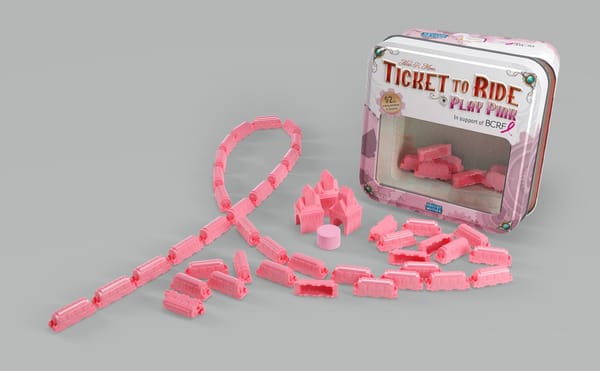 Ticket to Ride: Play Pink announced, supports the Breast Cancer Research Foundation