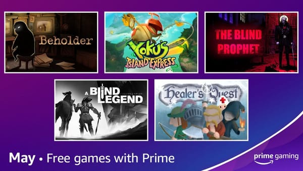 Five fresh games and some loot goodness — May 2021 Prime Gaming Monthly Update