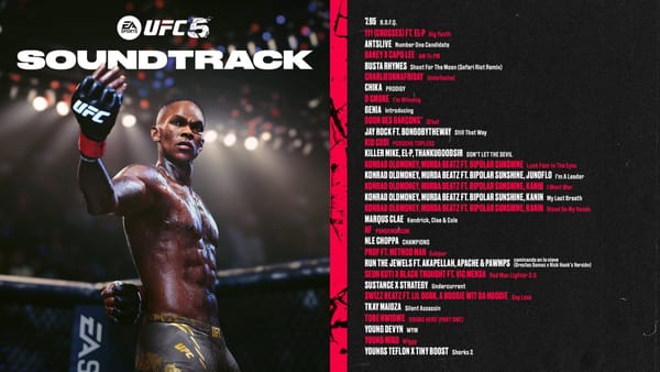 Full track list revealed for EA Sports UFC 5, available now to stream