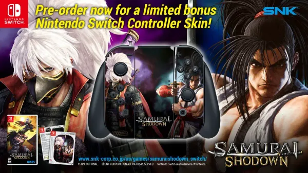 Show some (controller) skin with a new pre-order bonus for the Switch version of Samurai Shodown